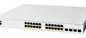 Cisco Catalyst 1200-24P-4X Smart Switch, 24 Port GE, PoE, 4x10GE SFP+, Limited Lifetime Protection (C1200-24P-4X)