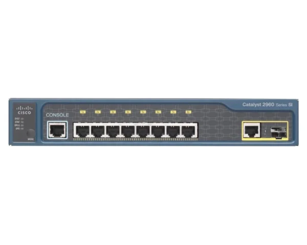 Cisco Catalyst 2960-8TC-S – Switch – managed – 8 x 10/100 + 1 x combo Gigabit SFP – desktop