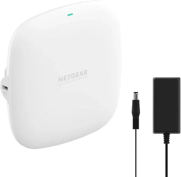 NETGEAR Wireless Access Point (WAX210PA) – WiFi 6 Dual-Band AX1800 Speed | 1 x 1G Ethernet PoE Port | Up to 128 Devices | 802.11ax | WPA3 | Compact Size | Up to 4 SSID Networks