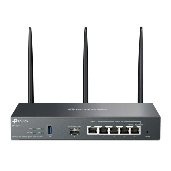TP-Link Omada AX3000 wireless router Gigabit Ethernet Dual-band (2.4 GHz / 5 GHz) Black