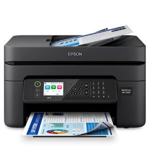 WorkForce WF-2950 Wireless All-in-One Color Inkjet Printer with Built-in Scanner, Copier, Fax and Auto Document Feeder