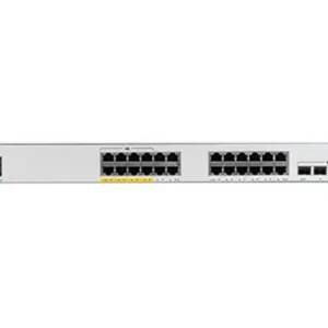 Cisco Catalyst 1000-24FP-4G-L Network Switch, 24 Gigabit Ethernet (GbE) PoE+ Ports, 370W PoE Budget, four 1 G SFP Uplink Ports, Enhanced Limited Lifetime Warranty (C1000-24FP-4G-L)