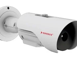 IP Temperature Detection Thermal Bullet Camera with 384×288 Thermal Resolution 9 mm Fixed Thermal Lens, PoE and SD Card Slot Support