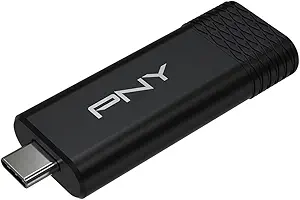PNY PRO Elite V3™ Type-C 256GB USB 3.2 Gen 2 Flash Drive – Up to 1000MB/s Read, Up to 800MB/s Write, Extreme Performance for Professional Data Storage and Transfers, Premium Metal Design, USB-C