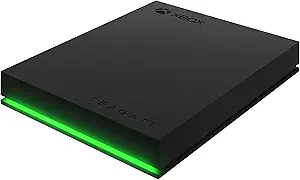 Seagate Game Drive for Xbox 2TB External Hard Drive Portable HDD – USB 3.2 Gen 1, Black with built-in green LED bar , Xbox Certified, 3 year Rescue Services (STKX2000400)