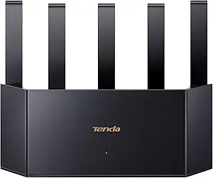 Tenda BE5100 Dual Band WiFi 7 Router (RE6L Pro) – 1×2.5G + 3x1G Ports, Easy Setup, Security Protect, Parental Control, Access Point Mode, Vertical Design, MLO, VPN, NFC