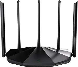 Tenda WiFi 6 Router for Home, AX1500 Dual Band Gigabit Router for Wireless Internet, Long Range Coverage with 5 * 6dBi High-Gain Antennas, 4 Gigabit Ports, Support WPA3, IPv6, Parental Control