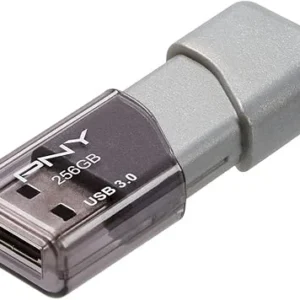 PNY 256GB Turbo Attache 3 USB 3.0 Flash Drive,Grey