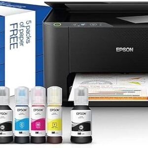 Epson EcoTank L3210, 3 in 1 Home Printer and SmartPanel and Business paper 80g, 2500 sheets, Black, Compact
