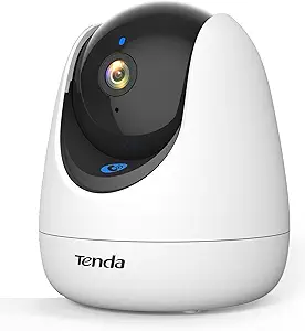 Tenda CP3 Pro 2K Indoor Security Camera with WiFi 6 & AI Baby/Pet Detection – Baby Monitor, Pet Camera for Home, One-Touch Calling, Night Vision, Military-Grade Encryption
