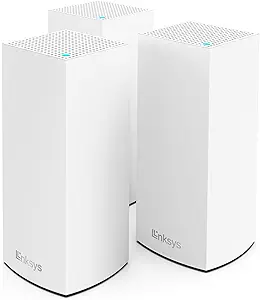 Linksys Atlas WiFi 6 Router Home WiFi Mesh System, Dual-Band, 6,000 Sq. ft Coverage, 802.11ax, 75+ Devices, Speeds up to (AX3000) 3.0Gbps – MX20MS3, 3-Pack