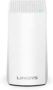 Linksys Velop Mesh Home WiFi System, 1,500 Sq. ft Coverage, 10+ Devices, Speeds up to (AC1300) 1.3Gbps – WHW0101