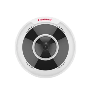 5MP IR IP H.265 Vandal Proof Hemispheric Dome camera with 1.4mm Fixed Fisheye Lens, PoE, SD card slot, 10m IR support and Built-in Mic